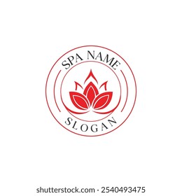 Minimalistic Wellness and Spa Logo Design Template