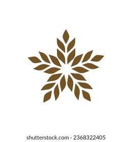 Minimalistic wheat bakery logo vector