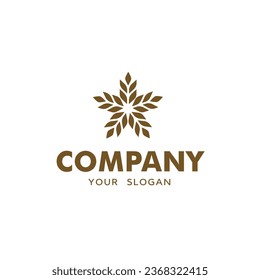 Minimalistic wheat bakery logo vector