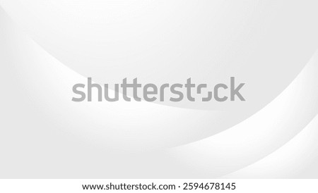Minimalistic white background design featuring smooth curved lines and subtle gradient transitions, ideal for modern graphic design use.