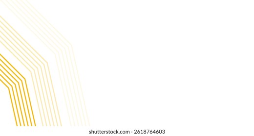 Minimalistic white background with dynamic yellow geometric lines creating a modern, energetic, and clean design, ideal for tech, business, or creative presentations.