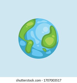 Minimalistic world map concept isolated on background. World planet, vector earth sphere illustration
