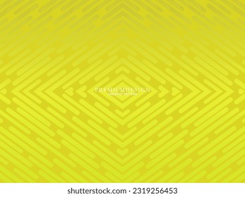 Fondo abstracto minimalista de color amarillo premium con elementos geométricos de lujo. Diseño exclusivo de fondo de pantalla para carteles, folletos, presentaciones, sitios web, etc.