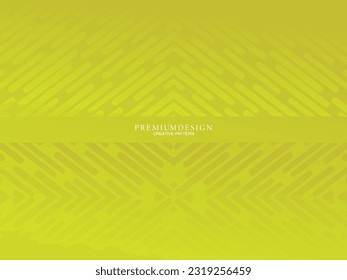 Fondo abstracto minimalista de color amarillo premium con elementos geométricos de lujo. Diseño exclusivo de fondo de pantalla para carteles, folletos, presentaciones, sitios web, etc.