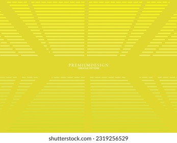 Minimalistic yellow premium abstract background with luxury geometric elements. Exclusive wallpaper design for posters, flyers, presentations, websites, etc.