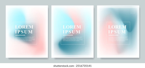 minimallist social media post.colorfulset collection.3 color.wavy effect style.abstract frame.business.vector.eps 10
