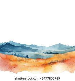 minimalsit abstract vector illustration in watercolor style