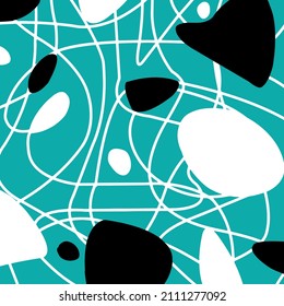 Minimalst Modern Green Pattern abstract