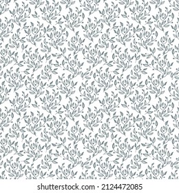 fondo minimalustico con patrón ininterrumpido de línea, hojas abstractas, estilo boho