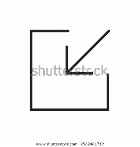 minimise window icon sign vector