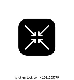 minimize, arrow and re size icon. application icon. perfect for logo, website, application, presentation and more product. icon design solid style