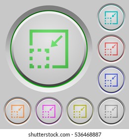 Minimize element color icons on sunk push buttons