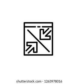 Minimize Icon , App User Interface Essential