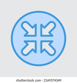 Minimieren Sie das Symbol im blauen Stil über die Benutzeroberfläche, verwenden Sie die mobile App-Präsentation auf Websites
