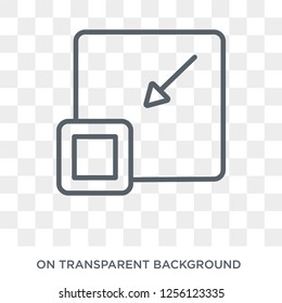 Minimize icon. Minimize design concept from  collection. Simple element vector illustration on transparent background.
