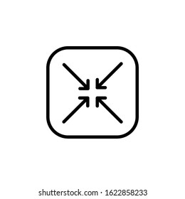 minimize icon design line style. Perfect for application, web, logo and presentation template