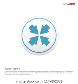 Minimize Icon Hexa White Background icon template - Free vector icon