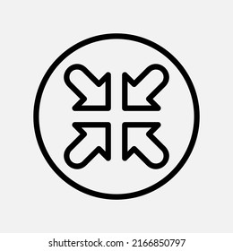 Minimieren Sie das Symbol im Strichstil über die Benutzeroberfläche, verwenden Sie die mobile App-Präsentation auf Websites