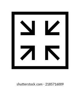 minimize icon or logo isolated sign symbol vector illustration - high quality black style vector icons
