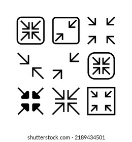 minimize icon or logo isolated sign symbol vector illustration - Collection of high quality black style vector icons
