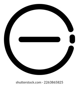 Minimierung von Symbol oder Logo, einzelne Zeichen Symbol, Vektorgrafik - hochwertige Vektorsymbole in schwarzem Stil