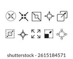 minimize icon rally compact size small scale arrows icons . shrink icon resize in arrows