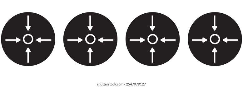 minimize icon rally compact size small scale arrows icons 