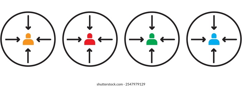 minimize icon rally compact size small scale arrows icons 