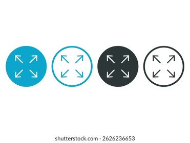 minimize icon rally compact size small scale arrows icons . shrink icon resize in arrows