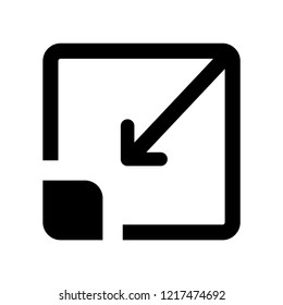 Minimize icon. Trendy Minimize logo concept on white background from User Interface and Web Navigation collection. Suitable for use on web apps, mobile apps and print media.