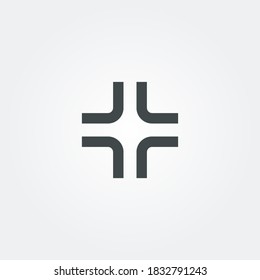 minimizar icono. símbolo de configuración de usuario aislado en fondo de degradado. Ilustración vectorial