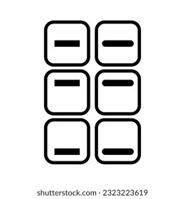 minimize icon vector design templates