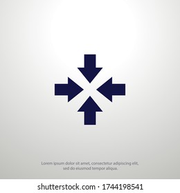 minimize icon. Vector illustration EPS 10.
