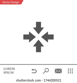 Minimieren Sie das Symbol. Vector Abbildung EPS 10.