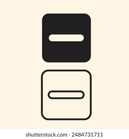Transparenter Hintergrund für Symbol-Vektorillustration minimieren