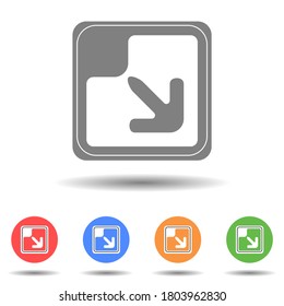 Minimize icon vector logo isolated on background