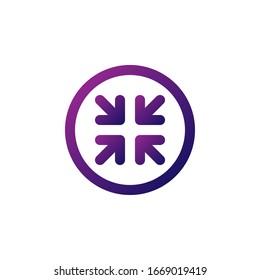 minimize icon vector. perfect for multimedia player interface button and any purposes