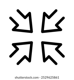 Minimize Icon Vector Symbol Design Illustration
