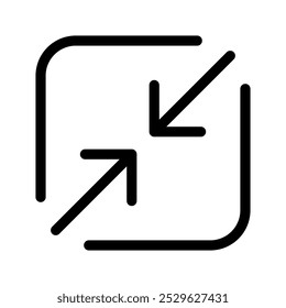 Minimize Icon Vector Symbol Design Illustration