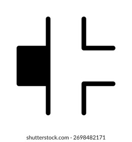 Minimize Icon Vector Symbol Design Illustration