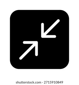 Symboldesign-Illustration für Vektorsymbol minimieren