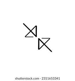 Minimize Line Style Icon Design