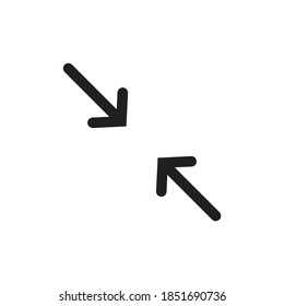Minimize screen icon design isolated on white background