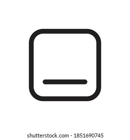 Minimize screen icon design isolated on white background