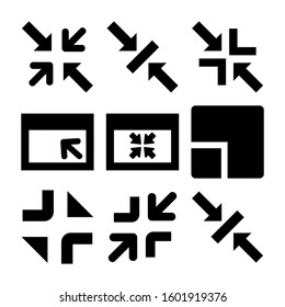 minimize screen icon isolated sign symbol vector illustration - Collection of high quality black style vector icons
