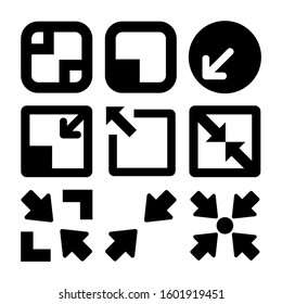 minimize screen icon isolated sign symbol vector illustration - Collection of high quality black style vector icons
