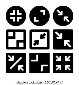 minimize screen icon isolated sign symbol vector illustration - Collection of high quality black style vector icons
