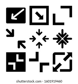 minimize screen icon isolated sign symbol vector illustration - Collection of high quality black style vector icons
