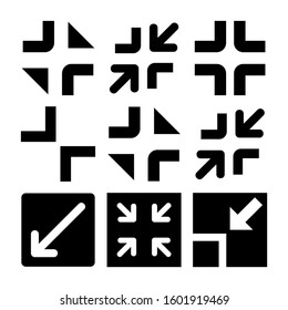 minimize screen icon isolated sign symbol vector illustration - Collection of high quality black style vector icons
