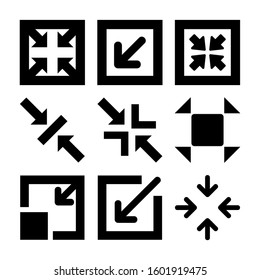 minimize screen icon isolated sign symbol vector illustration - Collection of high quality black style vector icons
